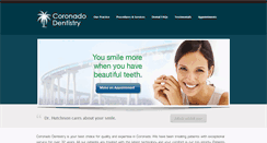Desktop Screenshot of coronadodentistry.com