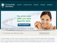 Tablet Screenshot of coronadodentistry.com
